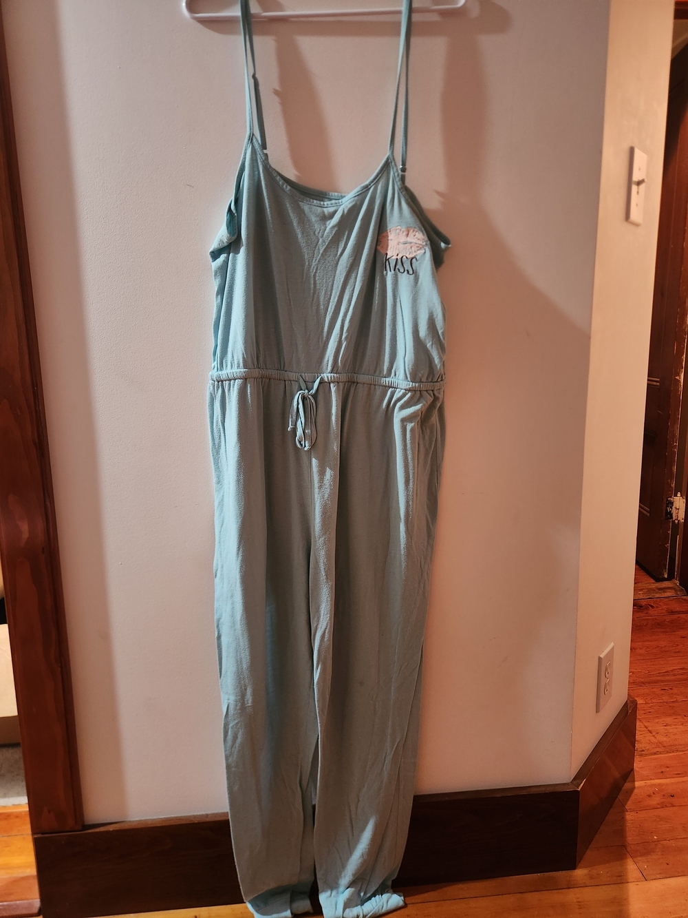 Light Blue Spaghetti-Strap Jumpsuit